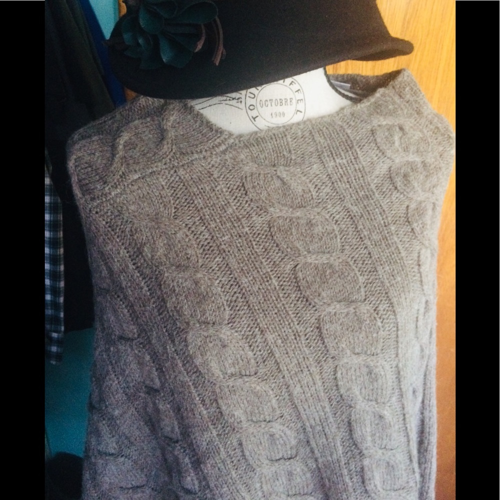 Winter Wool poncho Jacket